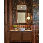 STILIZÁLT DZSUNGELMOTÍVUMOS MAJMOS LUXUSTAPÉTA BARNA OKKER SZÍNBEN