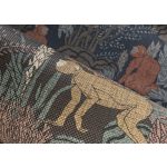 STILIZÁLT DZSUNGELMOTÍVUMOS MAJMOS LUXUSTAPÉTA BARNA OKKER SZÍNBEN