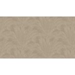 TEXTIL HATÁSÚ LUXUSTAPÉTA HÍMZETT HATÁSÚ LEVÉL MINTÁVAL TAUPE SZÍNBEN
