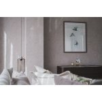 TEXTURÁLT ELEGÁNS NAGY LEVELES LUXUSTAPÉTA GYÖNGYHÁZAS VILÁGOSSZÜRKE SZÍNBEN