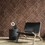RATTAN HATÁSÚ LUXUSTAPÉTA OLIVAZÖLD SZÍNBEN