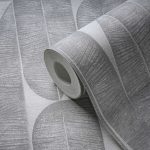 DESIGN TAPÉTA, ORGANIKUS GEOMETRIAI MINTÁVAL, SZÜRKE SZÍNBEN