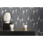 DESIGN TAPÉTA, ORGANIKUS GEOMETRIAI MINTÁVAL,  TAUPE ÉS  SZÍNBEN