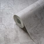 FÉMES FELÜLETŰ , GEOMETRIAI MINTÁS VINYL TAPÉTA , EZÜST SZÍNBEN