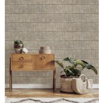 ELEGÁNS, SZŐTTES HATÁSÚ , TEXTIL MINTÁS TAPÉTA , TAUPE SZÍN