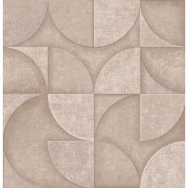   ELEGÁNS, KŐHATÁSÚ GEOMETRIAI MINTÁS TAPÉTA , PÚDER SZÍNBEN , FÉMES RÉSZLETEKKEL