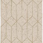 ART DECO, GEOMETRIKUS TAPÉTA PARAFA HATÁSÚ, PÚDERRÓZSASZÍN ALAPON , ARANY MINTÁVAL
