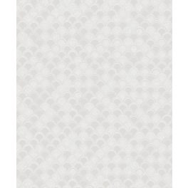 GEOMETRIKUS, PIKKELY MINTÁS TAPÉTA, FEHÉR SZÍNBEN