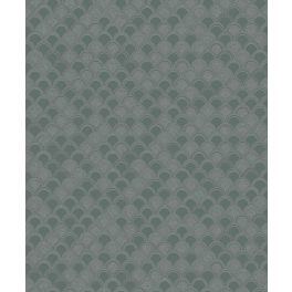 GEOMETRIKUS, PIKKELY MINTÁS TAPÉTA ZÖLD SZÍNBEN
