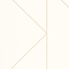   BAUHAUS, GEOMETRIKUS TAPÉTA, ARANY MINTÁVAL, KRÉM FEHÉR ALAPON