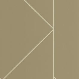   BAUHAUS, GEOMETRIKUS TAPÉTA, ARANY MINTÁVAL, OLÍVA ZÖLD ALAPON