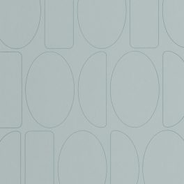   BAUHAUS, ELEGÁNS GEOMETRIAI TAPÉTA VILÁGOSKÉK SZÍNBEN FINOM FÉMES KÉK MINTÁVAL 