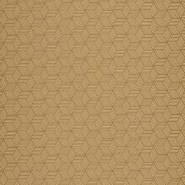   BAUHAUS, GEOMETRIKUS TAPÉTA, BRONZ HEXA MINTÁVAL ARANY ALAPON