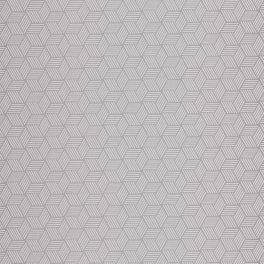   BAUHAUS, GEOMETRIKUS TAPÉTA , EZÜST HEXA MINTÁVAL, SZÜRKE ALAPON