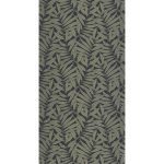 ELEGÁNS ,STILIZÁLT LEVÉLMINTÁS DESIGN TAPÉTA, FEKETE ALAPON OLIVAZÖLD SZÍNBEN