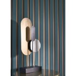 ELEGÁNS , CSÍKOS DESIGN TAPÉTA, BÉZS ÉS TAUPE SZÍNBEN , GYÖNGYHÁZ ÉS ARANY RÉSZLETEKKEL