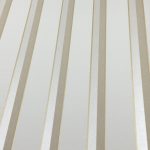 ELEGÁNS , CSÍKOS DESIGN TAPÉTA, BÉZS ÉS TAUPE SZÍNBEN , GYÖNGYHÁZ ÉS ARANY RÉSZLETEKKEL