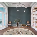 ELEGÁNS , CSÍKOS DESIGN TAPÉTA, FEKETE , ARANY RÉSZLETEKKEL