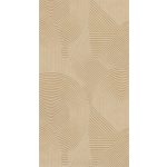 GEOMETRIKUS ART DECO 3D TAPÉTA BÉZS SZÍNBEN APRÓ FÉMES RÉSZLETEKKEL