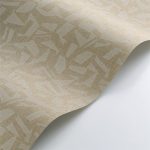 GEOMETRIKUS MINTÁS, TEXTIL HATÁSÚ TAPÉTA, SÖTÉT BÉZS SZÍNBEN