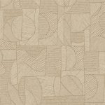 GEOMETRIKUS PATCHWORK MINTÁS TAPÉTA, BÉZS SZÍNBEN