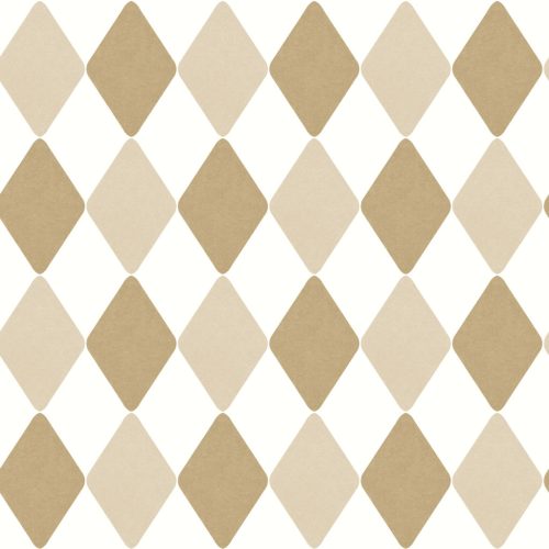 GEOMETRIAI, KÁRÓMINTÁS GYEREKTAPÉTA , BÉZS SZÍNBEN