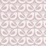 GEOMETRIKUS MADÁR MINTÁS TAPÉTA RÓZSASZÍN SZÍNBEN