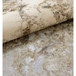 MÁRVÁNYHATÁSÚ FÉNYES LUXUSTAPÉTA BARNA BÉZS SZÍNBEN