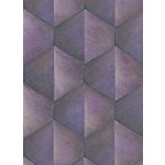 MODERN, GEOMETRIAI MINTÁS TAPÉTA LILA SZÍNBEN GYÖNGYHÁZAS HATÁSSAL