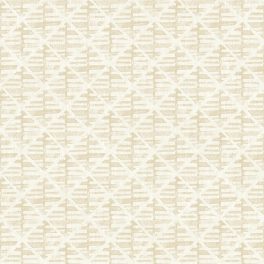   GEOMETRIKUS, ÁTLÓS MINTÁZATÚ, TEXTIL HATÁSÚ TAPÉTA KRÉM BÉZS SZÍNBEN