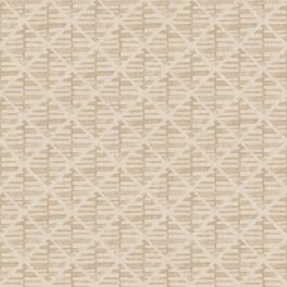  GEOMETRIKUS, ÁTLÓS MINTÁZATÚ, TEXTIL HATÁSÚ TAPÉTA SÖTÉT BÉZS SZÍNBEN