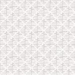 GEOMETRIKUS, ÁTLÓS MINTÁZATÚ, TEXTIL HATÁSÚ TAPÉTA FEHÉR ÉS SZÜRKE SZÍNBEN