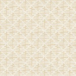   GEOMETRIKUS, ÁTLÓS MINTÁZATÚ, TEXTIL HATÁSÚ TAPÉTA BÉZS SZÍNBEN