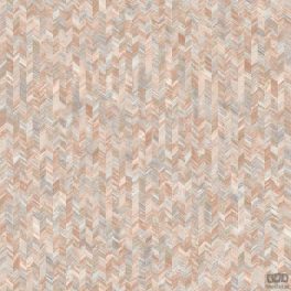 APRÓ GEOMETRIKUS MINTÁS TAPÉTA - NUDE RÓZSASZÍN ÉS BÉZS SZÍNEKKEL, EZÜST RÉSZLETEKKEL