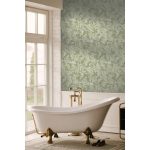 KLASSZIKUS LEVÉL MINTÁS TAPÉTA ZÖLD SZÍNBEN