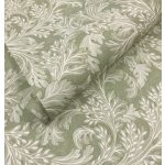 KLASSZIKUS LEVÉL MINTÁS TAPÉTA ZÖLD SZÍNBEN