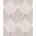 GEMETRIKUS, ART DECO MINTÁZATÚ TAPÉTA, TAUPE SZÍNBEN