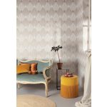 GEMETRIKUS, ART DECO MINTÁZATÚ TAPÉTA, TAUPE SZÍNBEN