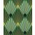 GEMETRIKUS, ART DECO MINTÁZATÚ TAPÉTA, JADE ZÖLD SZÍNBEN