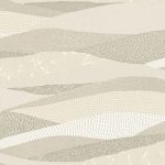 HULLÁMZÓ TÁJKÉP, GEOMETRIKUS MEGFOGALMAZÁSBAN, TAUPE SZÍNBEN , VINYL TAPÉTA