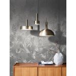 FÉMES HATÁSÚ, METÁL EZÜST, DZSUNGEL LEVÉLMINTÁS , ELEGÁNS VINYL TAPÉTA