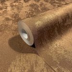 FÉNYES BETONHATÁSÚ TAPÉTA FÉMES BRONZ SZÍNBEN