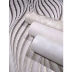 FÉMES HATÁSÚ MODERN, VINYL ,HULLÁM MINTÁS TAPÉTA,TAUPE ÉS ARANY SZÍNBEN