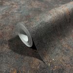 ANTIKOLT, FÉMES HATÁSÚ VINYL TAPÉTA ,ROZSDABARNA SZÍNBEN