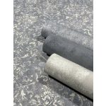 KLASSZIKUS MINTÁJÚ MODERN TAPÉTA, ANTIKOLT, FÉMES VINYL  ,ANTRACIT SZÍNBEN