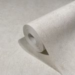 FINOM TEXTÚRÁJÚ, TERMÉSZETES BETON HATÁSÚ EGYSZÍNŰ TAPÉTA HALVÁNYBÉZS SZÍNBEN