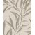 TEXTIL HATÁSÚ VINYL TAPÉTA TAUPE GYÖNGYHÁZFÉNYŰ LEVELEKKEL BÉZS ALAPON