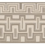 GEOMETRIKUS MEXIKÓI STÍLUSÚ LUXUSTAPÉTA BÉZS TAUPE SZÍNBEN