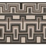 GEOMETRIKUS MEXIKÓI STÍLUSÚ LUXUSTAPÉTA TAUPE BARNA SZÍNBEN