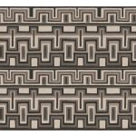 GEOMETRIKUS MEXIKÓI STÍLUSÚ LUXUSTAPÉTA TAUPE BARNA SZÍNBEN